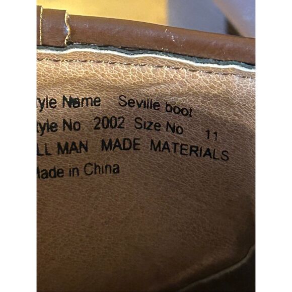 Seven7 Seville Boots Brown Short Boot Button Detail Almond Toe Size 11 - Picture 7 of 9